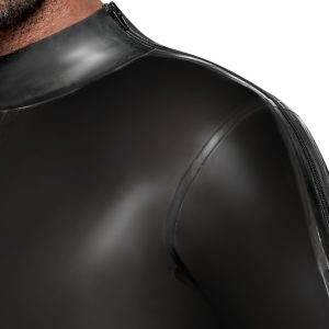 LateX Smoke-Transparenter Langarm-Overall in Rauchgrau, Größe S-XL LateX Langarm-Overall in Rauchgrau, Größe S/M, transparent – Det