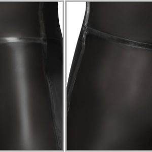 LateX Smoke-Transparenter Langarm-Overall in Rauchgrau, Größe S-XL LateX Langarm-Overall in Rauchgrau, Größe S/M, transparent – Det B