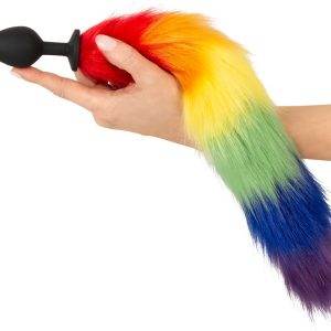 You2Toys Flauschiger Regenbogen Animal Tail Plug, Größe S, Schwarz You2Toys Flauschiger Regenbogen Animal Tail Plug, Größe S, Schwarz – D
