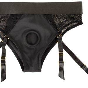 You2Toys Strap-on Slip mit Silikon-Dildo - Schwarz You2Toys Strap-on Slip mit Silikon-Dildo - Schwarz – B