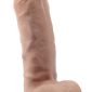 SilexD Naturdildo 7“ Real Skin mit Saugfuß, hyperrealistisch Kinke Penisdildo 17,8 cm – A