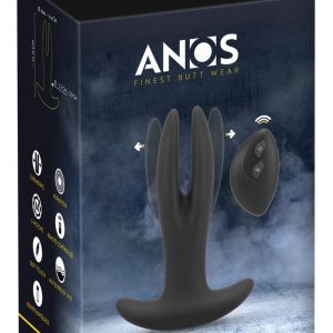 ANOS 2-armiger RC Anal Spreader mit Vibration, wasserdicht, Silikon, USB-Ladekabel