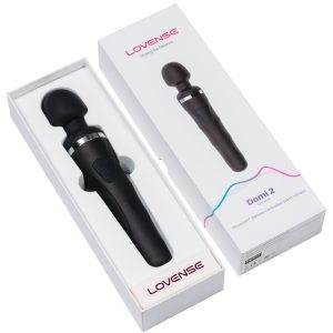 Lovense Domi 2 - Bluetooth Wand Vibrator, 23,4 cm, Schwarz Lovense Domi 2 - Bluetooth Wand Vibrator, 23,4 cm, Schwarz – Verpackung B
