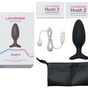 Lovense Hush 2 - Kraftvoller Bluetooth Analplug (Größe M) – D