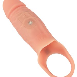 Realistixxx Premium-Penissleeve mit Vibration, schwarz, Größe: 18 cm, Silikon – A