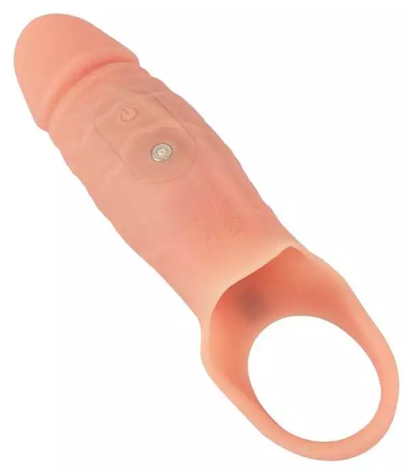 Realistixxx Premium-Penissleeve mit Vibration, schwarz, Größe: 18 cm, Silikon – A