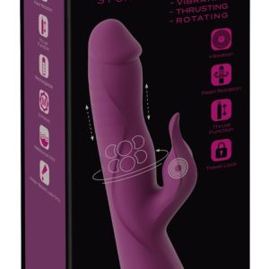 Javida – 3 Funktions Vibrator mit Perlenmassage und Vibrationen, wasserdicht, wiederaufladbar, in Rot