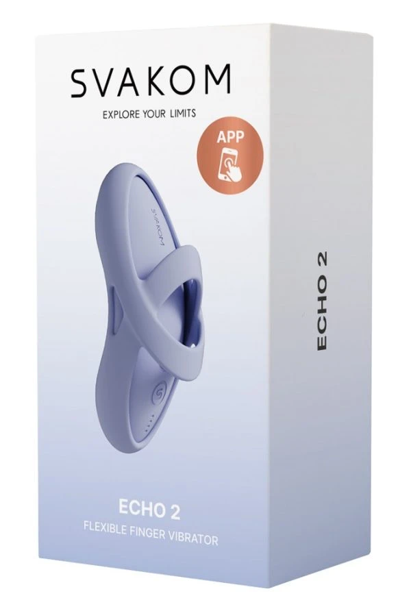 SVAKOM Echo 2 Flexibler Finger Vibrator, Rot – Verpackung