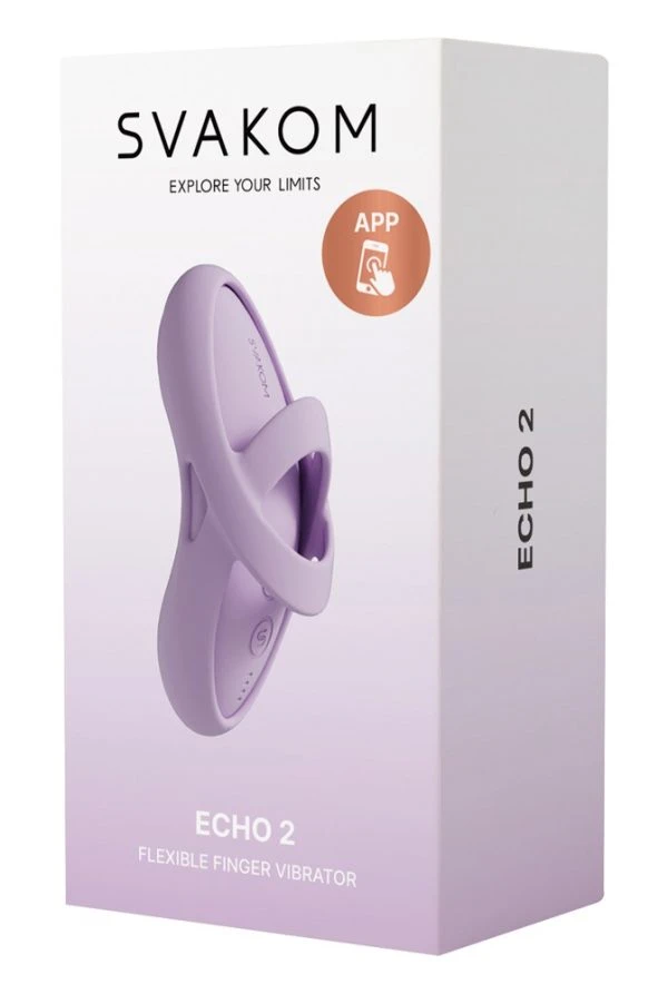 SVAKOM Echo 2 Finger Vibrator - Flexibel, Leicht und Sinnlich – Verpackung SVAKOM Echo 2 Finger Vibrator - Flexibel, Leicht und Sinnlich – Verpackung