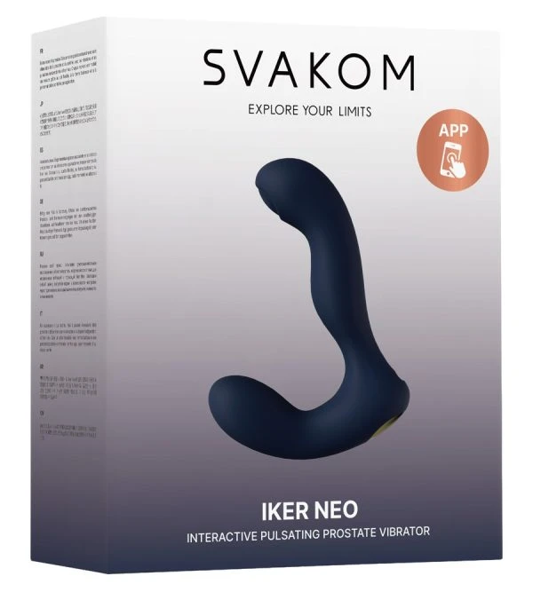 SVAKOM Interactive Pulsating Prostate Vibrator Iker Neo - Anal-Vergnügen in Motion – Verpackung SVAKOM Interactive Pulsating Prostate Vibrator Iker Neo - Anal-Vergnügen in Motion – Verpackung