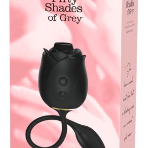 Fifty Shades of Grey Clitoral Suction and Vibrating Egg Dark Blushing Rose, wasserdicht, wiederaufladbar