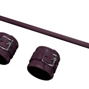 Fifty Shades of Grey Spreizstange mit abnehmbaren Fußfesseln - Edle Optik, lila, Deluxe-Einschränkungen – A