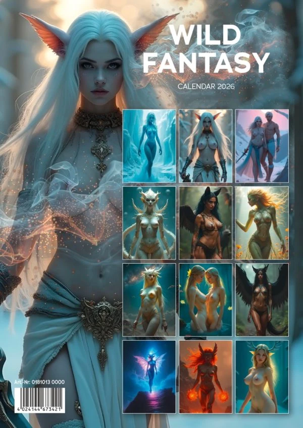 Creatures 2026 - Pin-up Kalender - 12 Mystische Fantasy-Girls