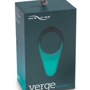 We-Vibe Verge Vibro-Penisring mit Stimulationsaufsatz, wasserdicht, 10 Vibrationsmodi, kompatibel mit App - Silikon, 6 x 11,4 cm