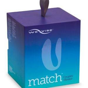 We-Vibe Match Paarvibrator, blau, wasserdicht, Silikon, 10 Vibrationsmodi