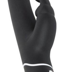 Schwarzer Rabbitvibrator - 2-fache Stimulation, 12 Vibrationsmodi, wasserdicht - Schwarzer Rabbitvibrator - 2-fache Stimulation, 12 Vibrationsmodi, wasserdicht - – Bild 3