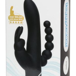 Triple Stimulation Vibrator Schwarz (Marke entfernt)