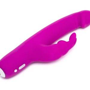 Happy Rabbit Realistic Slim G-Punkt-Vibrator mit Hasenohren, lila, wasserdicht, wiederaufladbar Happy Rabbit Realistic Slim G-Punkt-Vibrator mit Hasenohren, lila, wasserdicht, wiederaufladbar – Bild 4