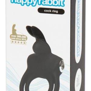 Joy Love - Vibro Penis- und Hodenring mit Klitorisreizer, wasserdicht, wiederaufladbar - Schwarz