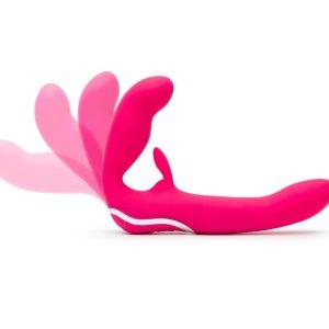 happyrabbit Strapless Doppelvibrator mit Klitorisreizer - Vibrator Set in Silikon - Schwarz happyrabbit Strapless Doppelvibrator mit Klitorisreizer - Vibrator Set in Silikon - Schwarz – Bild 4