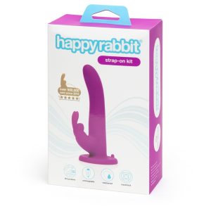 Lustvoller Vibrating Strap-On Set mit Rabbitvibrator