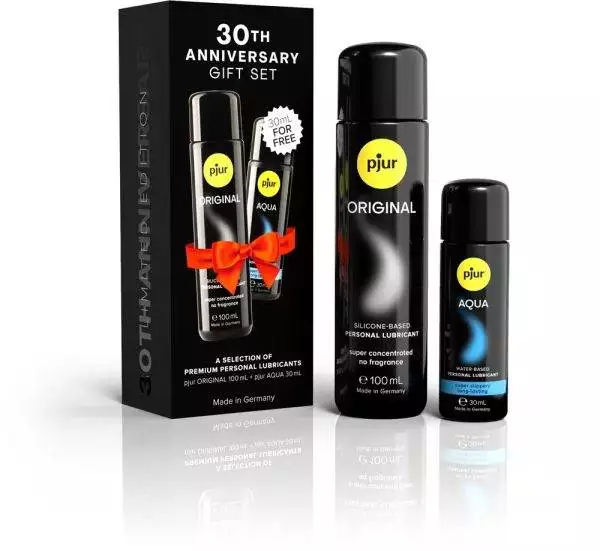 pjur 30th Anniversary Geschenkset - ORIGINAL (100 ml) & AQUA (30 ml)