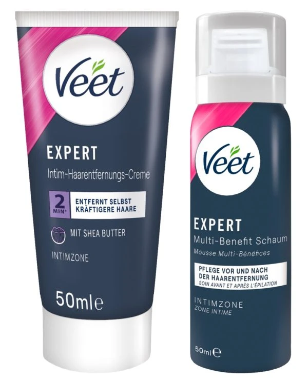 Veet EXPERT Intim-Haarentfernungs-Set - Sensible Haut, 2-teilig