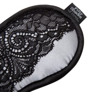 Fifty Shades of Grey Play Nice Satin Augenmaske, Silber/Schwarz Fifty Shades of Grey Play Nice Satin Augenmaske, Silber/Schwarz – Bild 3