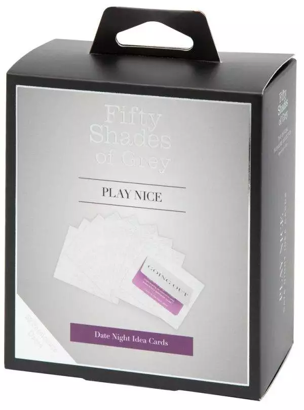 Fifty Shades of Grey Play Nice Date Night Idea Cards, Größe: Standard, Farbe: Schwarz-Weiß