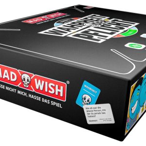 MadWish Pro Party Game - Trinkspiel, Wahrheit oder Pflicht, Flaschendrehen - Spaß & Lacher - Party-Brettspiel - Deutsche Version