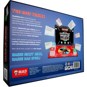 MadWish Pro Party Game - Trinkspiel, Wahrheit oder Pflicht, Flaschendrehen - Spaß & Lacher - Party-Brettspiel - Deutsche Version MadWish Pro Party Game - Trinkspiel, Wahrheit oder Pflicht, Flaschendrehen - Spaß & Lacher - Party-Brettspiel - Deutsche Version – Bild 5