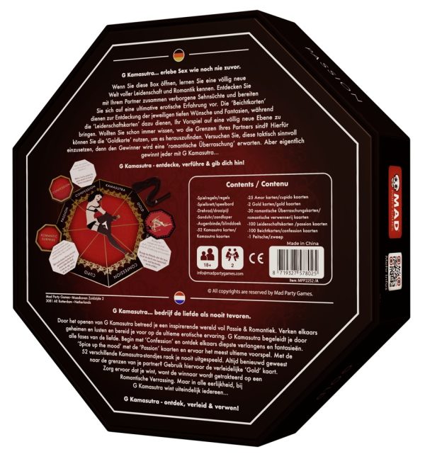 Mad Party Games G-Kamasutra Erotik-Brettspiel für Paare, deutsche/niederländische Version. Mad Party Games G-Kamasutra Erotik-Brettspiel für Paare, deutsche/niederländische Version.