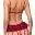 Cottelli COSTUMES - Verführerisches Dessous-Set, Karo-Look, Rot, Größe /