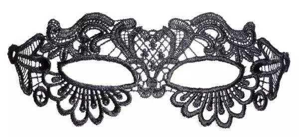 Schwarze Spitzen-Augenmaske - Elegantes Accessoire für geheimnisvolle Nächte