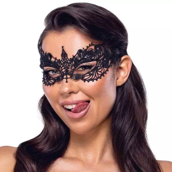 Cottelli ACCESSOIRES Spitzen Augenmaske in Schwarz Cottelli ACCESSOIRES Spitzen Augenmaske in Schwarz