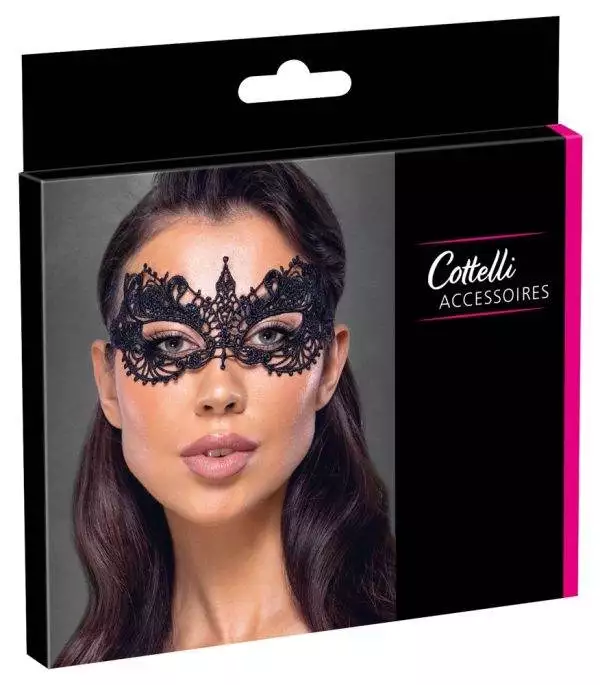 24613311001_verp Cottelli ACCESSOIRES Spitzen Augenmaske in Schwarz
