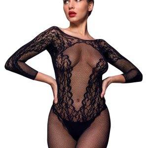 Fifty Shades of Grey Langarm-Catsuit Captivate in Netzstruktur, Body und Strümpfe mit Cut-outs, schwarz Fifty Shades of Grey Langarm-Catsuit Captivate in Netzstruktur, Body und Strümpfe mit Cut-outs, schwarz – Bild 3