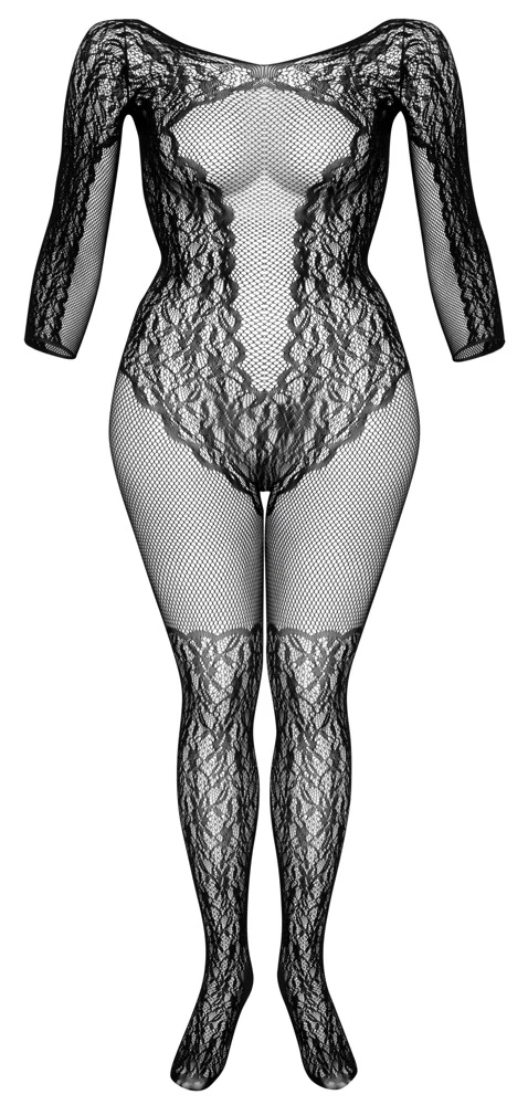 Fifty Shades of Grey Longsleeve Catsuit "Captivate" in Schwarz, Größe: S/M