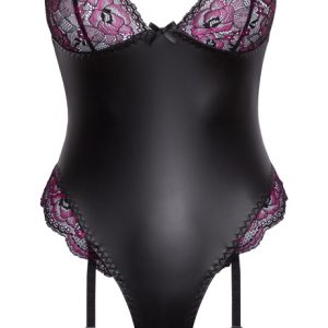 Cottelli LINGERIE Verführerischer Straps-Body in Schwarz/Pink, Größe M Cottelli LINGERIE Verführerischer Straps-Body in Schwarz/Pink, Größe M – Bild 5