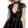 Black Level Lack-Minikleid mit Ring-Detail, Schwarz, S/M