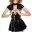 Black Level Lack-Minikleid mit Ring-Detail, Schwarz, S/M