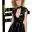 Black Level Lack-Minikleid mit Ring-Detail, Schwarz, S/M
