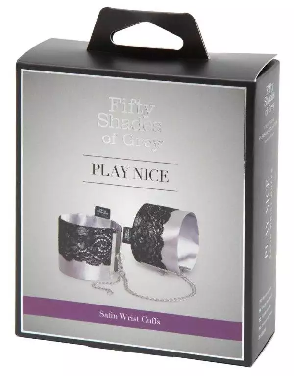 50014630000_verp Fifty Shades of Grey Satin & Lace Handfessel Set (schwarz/silber)
