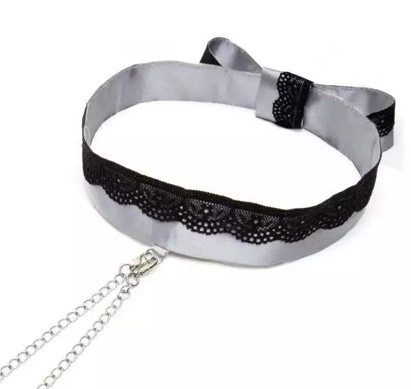 Fifty Shades of Grey - Sweet Play Nice Satin Collar & Nipple Clamps