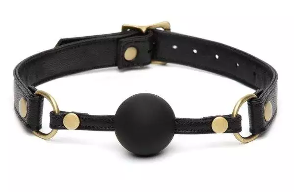 Fifty Shades of Grey Silikon-Knebel Bound to You Ball Gag - Antikgold-44-58cm