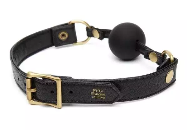 Fifty Shades of Grey Silikon-Knebel Bound to You Ball Gag - Antikgold-44-58cm
