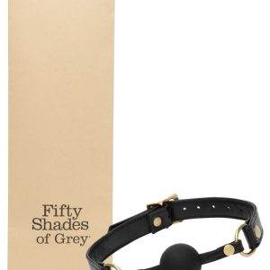 Fifty Shades of Grey Silikon-Knebel Bound to You Ball Gag - Antikgold-44-58cm