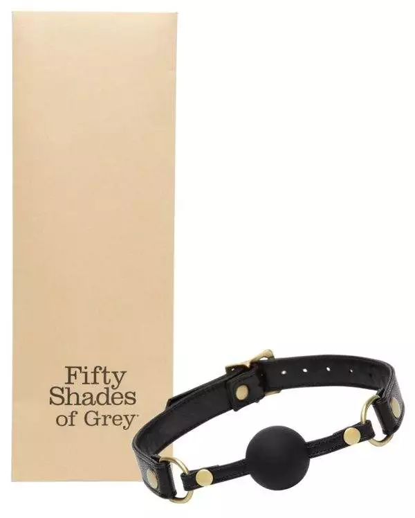 Fifty Shades of Grey Silikon-Knebel Bound to You Ball Gag - Antikgold-44-58cm