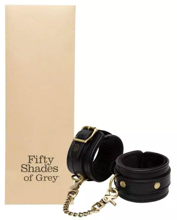 50015100000_verp Bound to You Ankle Cuffs - Luxus Fesselset in Antikgold