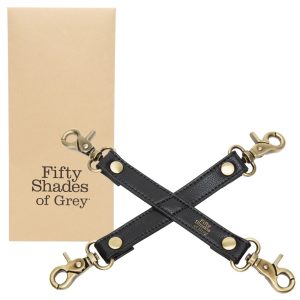Fifty Shades of Grey Bound to You Hogtie Fesselkreuz - Antikgoldfarben